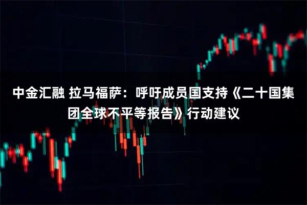 中金汇融 拉马福萨:呼吁成员国支持《二十国集团全球不平等报告》行动建议